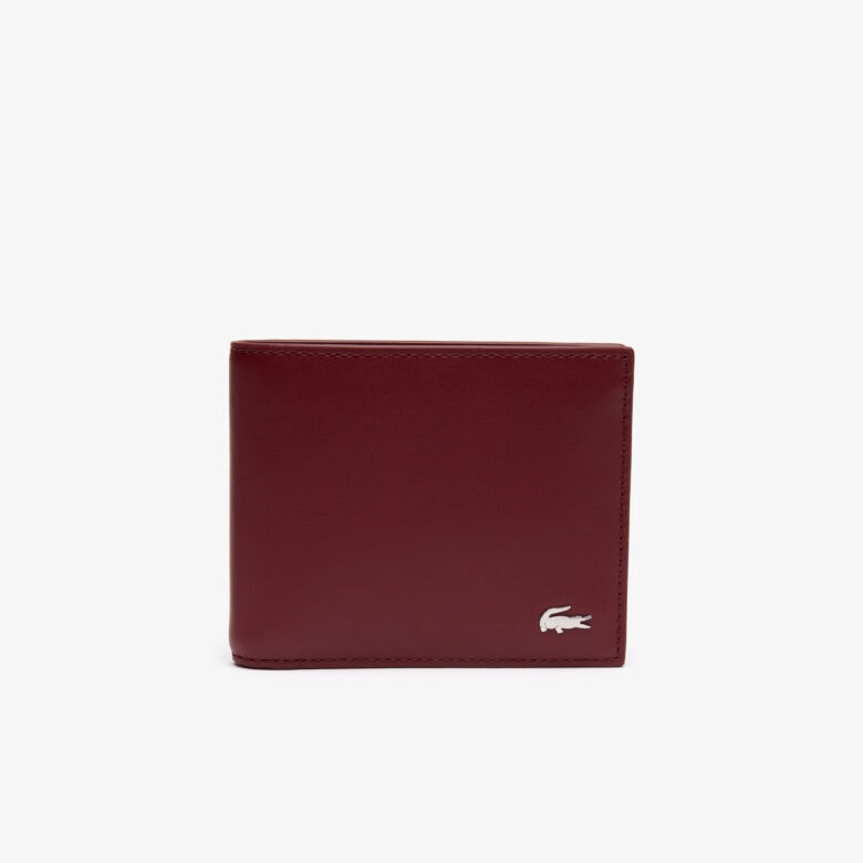 lacoste men's leather wallet