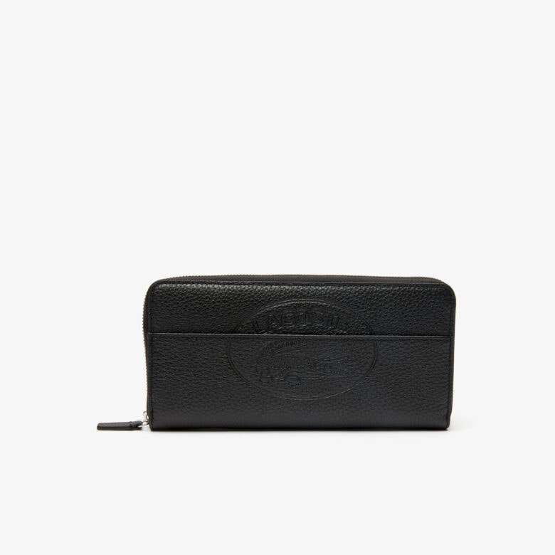 lacoste zip wallet